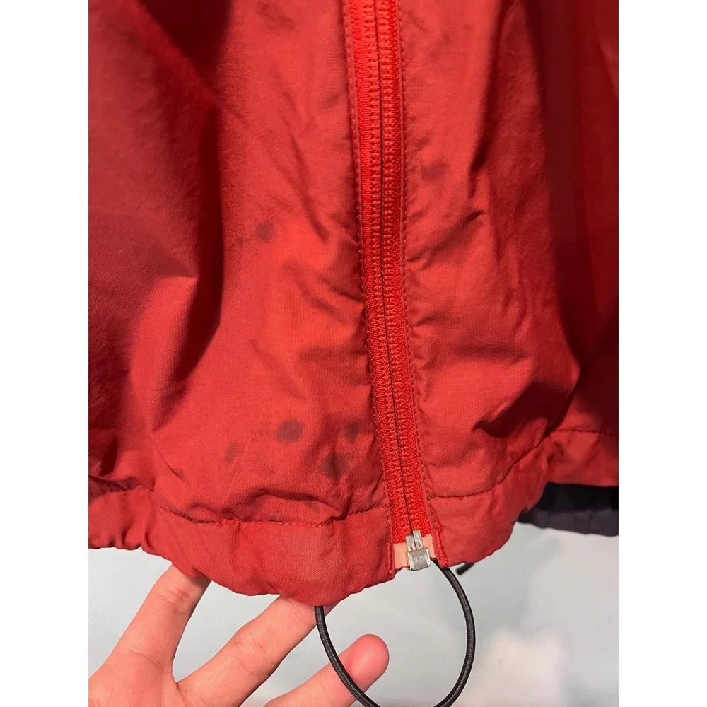 The North Face Men's Hydrenalite Two Tone Red Long Sleeve‎ Hooded Jacket XL